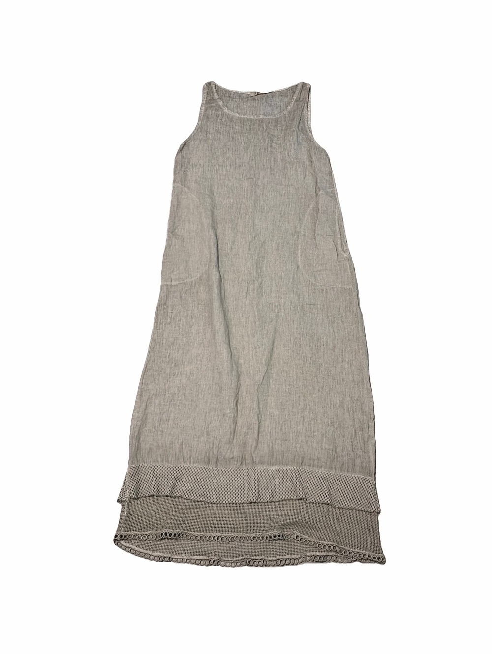 7 Agosto Made In Italy Linen Dress